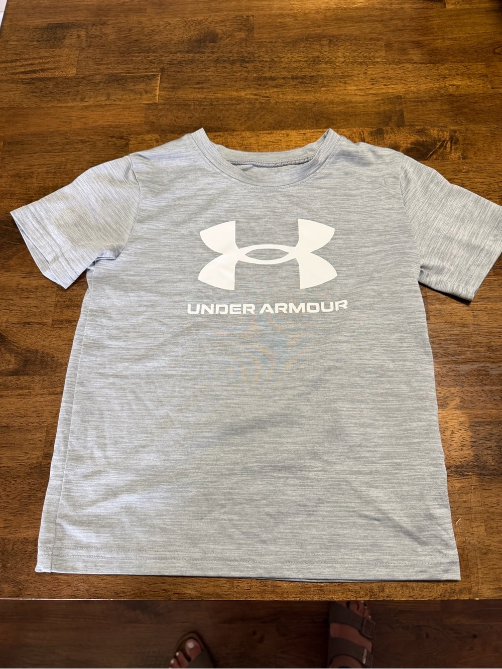 Under Armour Light Gray Heather Logo Short Sleeve Tee